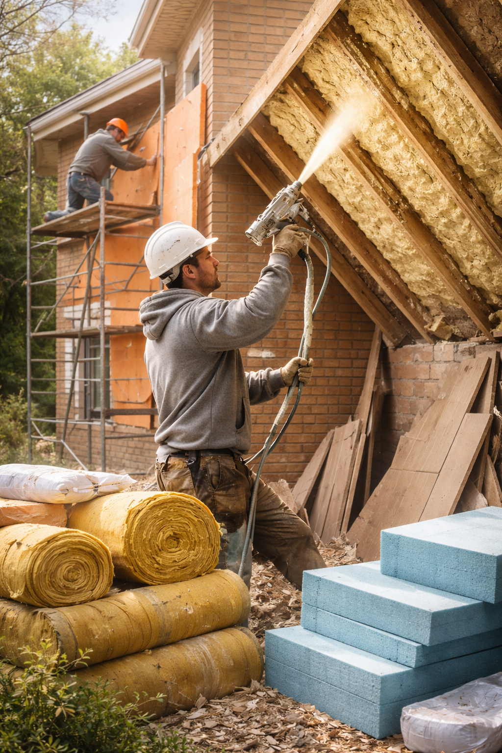 Утепление домов в Куйбышеве под ключ от 4355 руб/м2 | Профессионально — ТепломастерКбш